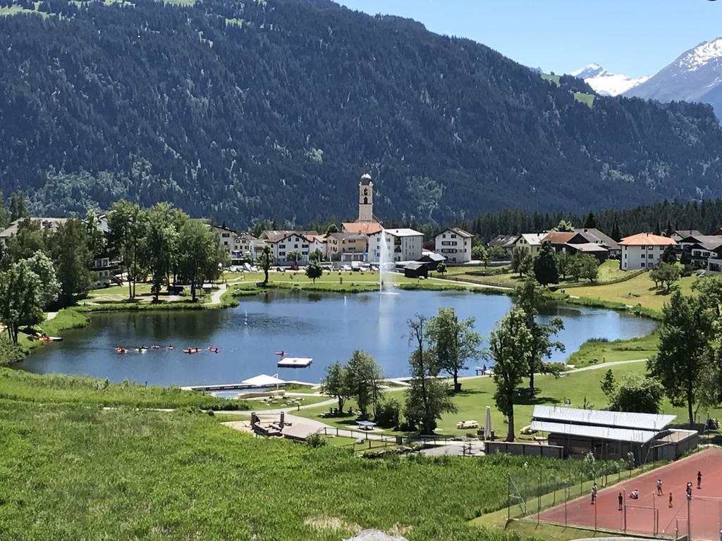Ferienwohnung Laax Mit Traumblick, Grossem Balkon Und Terrasse 外观 照片
