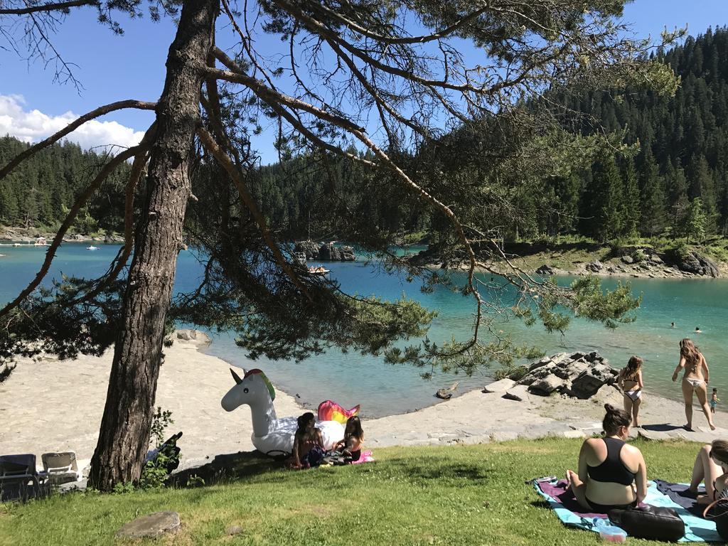 Ferienwohnung Laax Mit Traumblick, Grossem Balkon Und Terrasse 外观 照片
